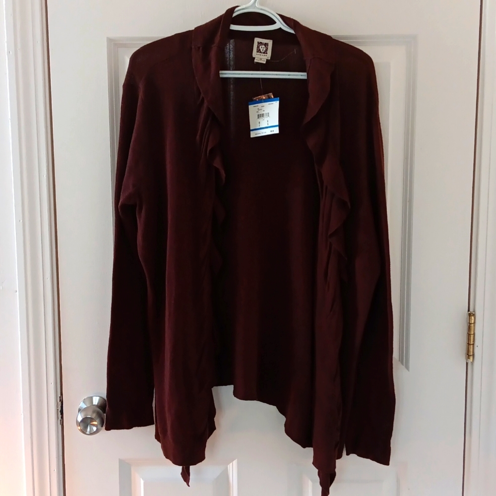 Anne Klein Open Cardigan 1X NWT